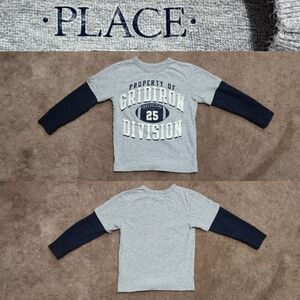 Place Property of Gridiron Division #25 Retro Long Sleeve Tee Sz 4T